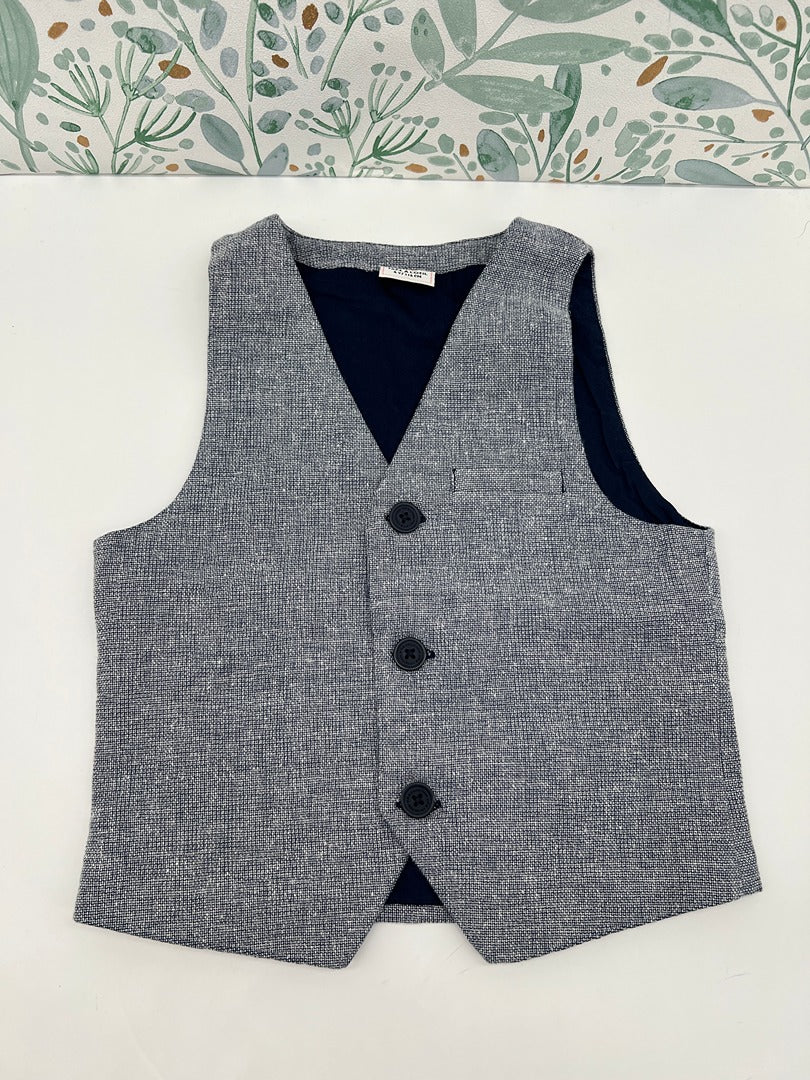 Gilet de costume garçon Tape à l'oeil Tao - 6 ans - Gris bleu