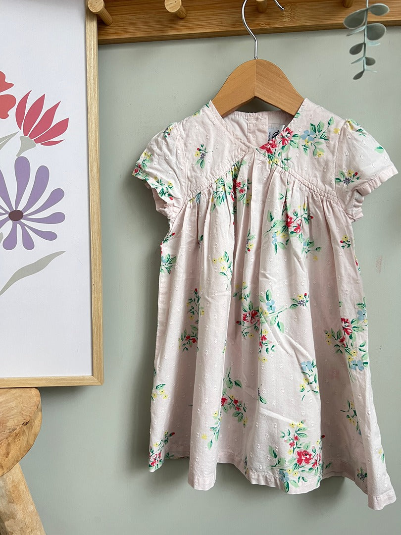 Robe fleurie Petit Bateau fille 18 mois été manches courtes