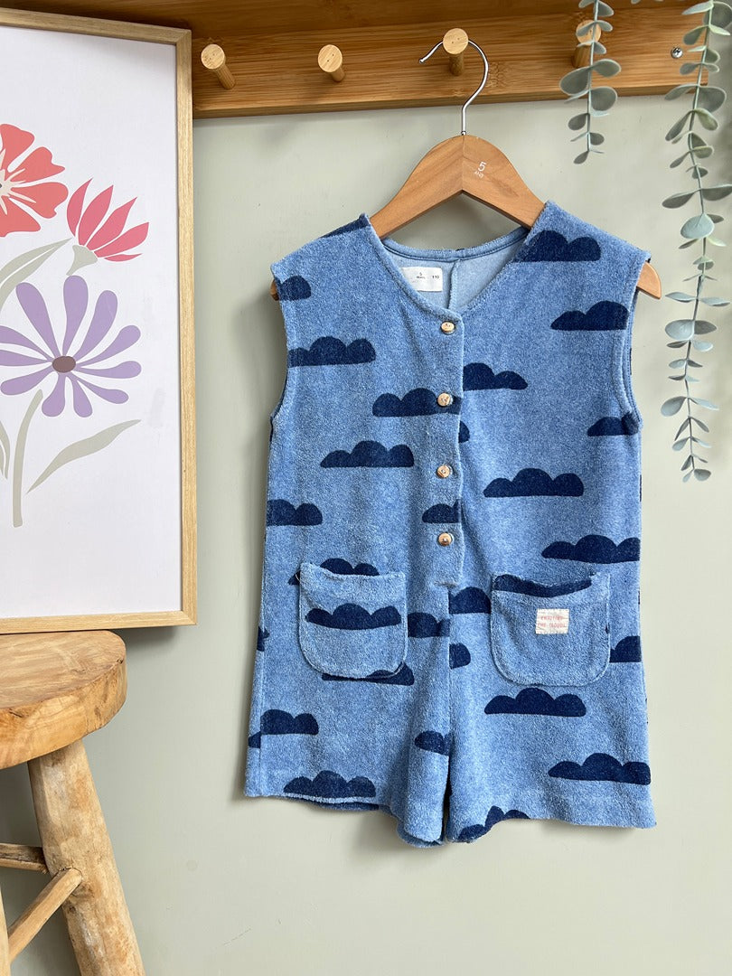 Combishort Zara 5 ans bleu nuage éponge Mixte été sans manches