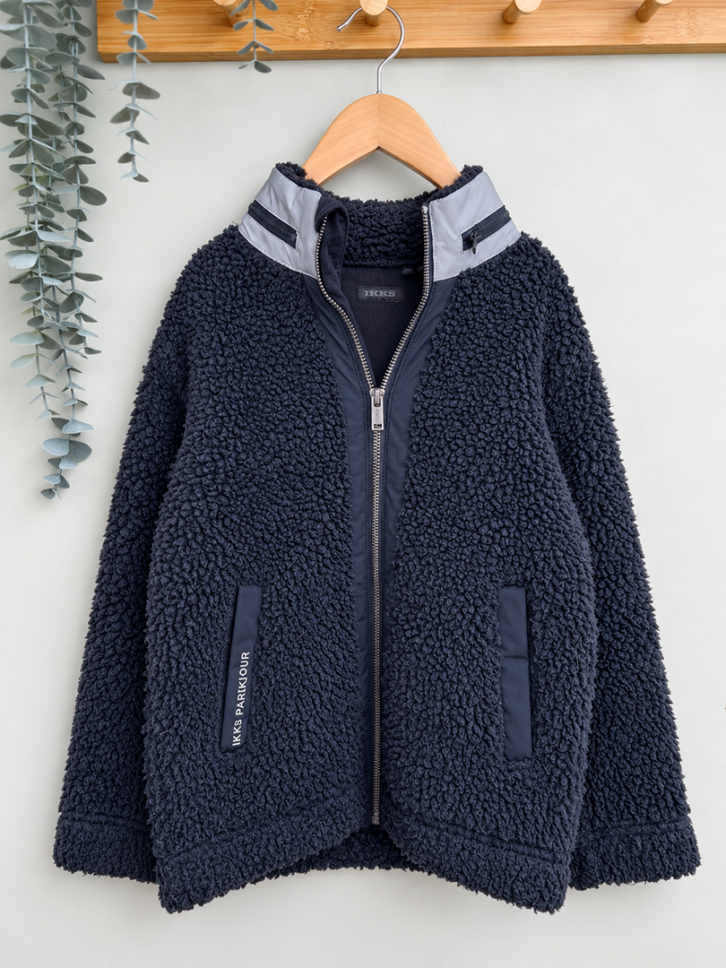Veste polaire garçon Ikks noire hiver manches longues 6 ans