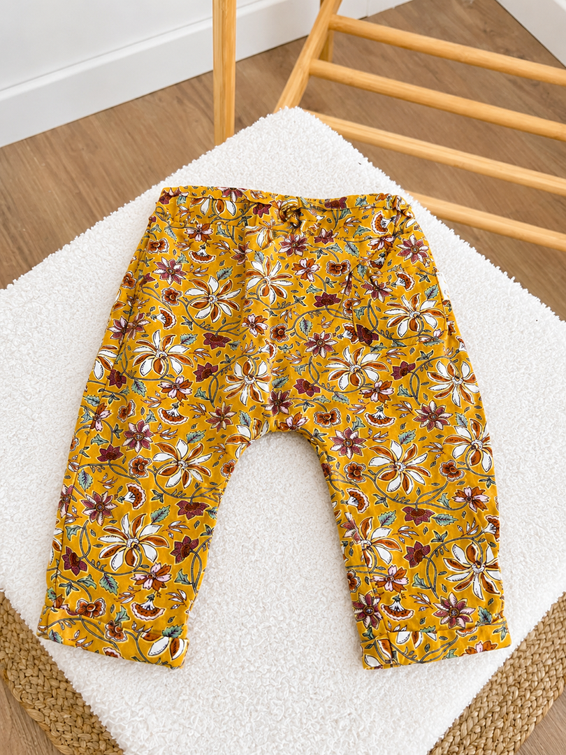 Pantalon fille Sergent Major 6 mois mi-saison jaune