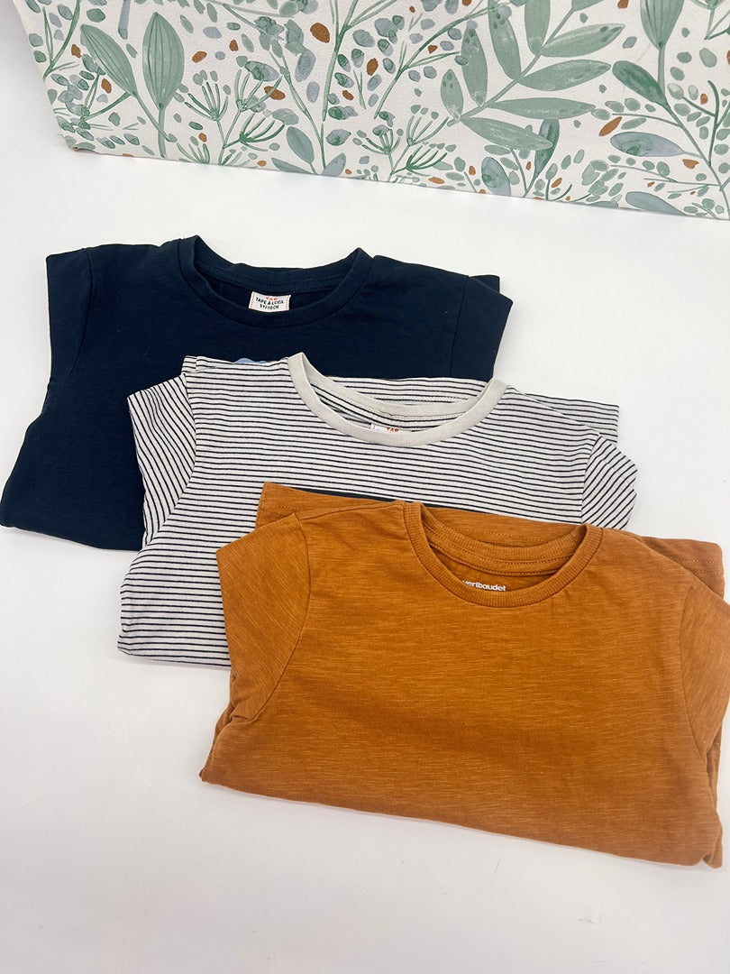 Lot 3 t-shirts manches longues garçon 5 ans Tape à l'oeil
