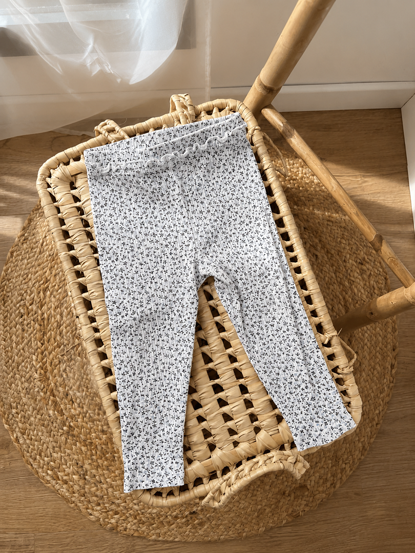 Legging côtelé fille Sergent Major 18 mois floral mi-saison