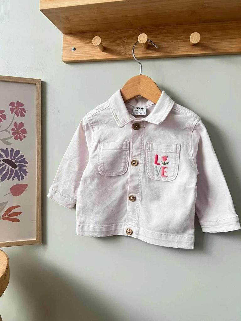 Veste en jean rose Tape à l’oeil 9 mois fille – stylé mi-saison