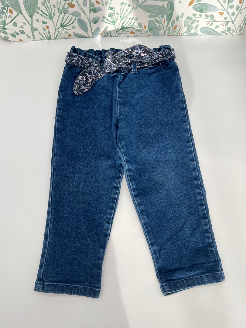 Jeans fille Ikks - 2 ans - bleu - État : Excellent