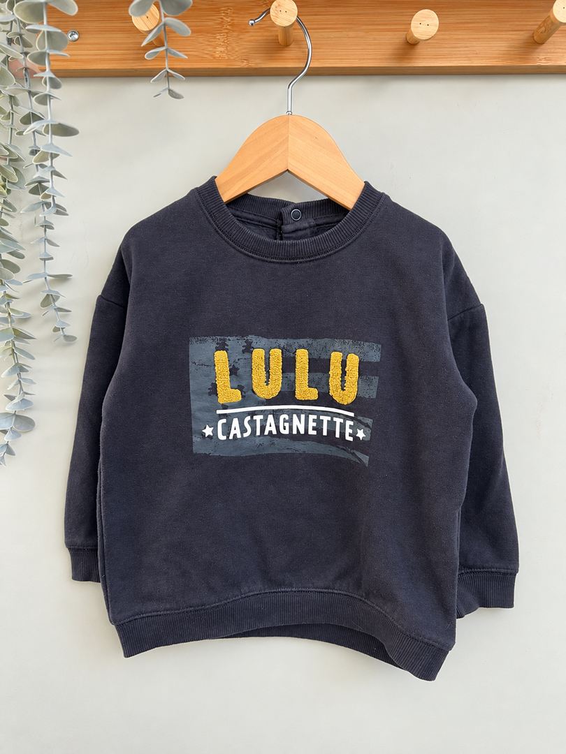 Sweat pull garçon Lulucastagnette hiver manches longues 2 ans