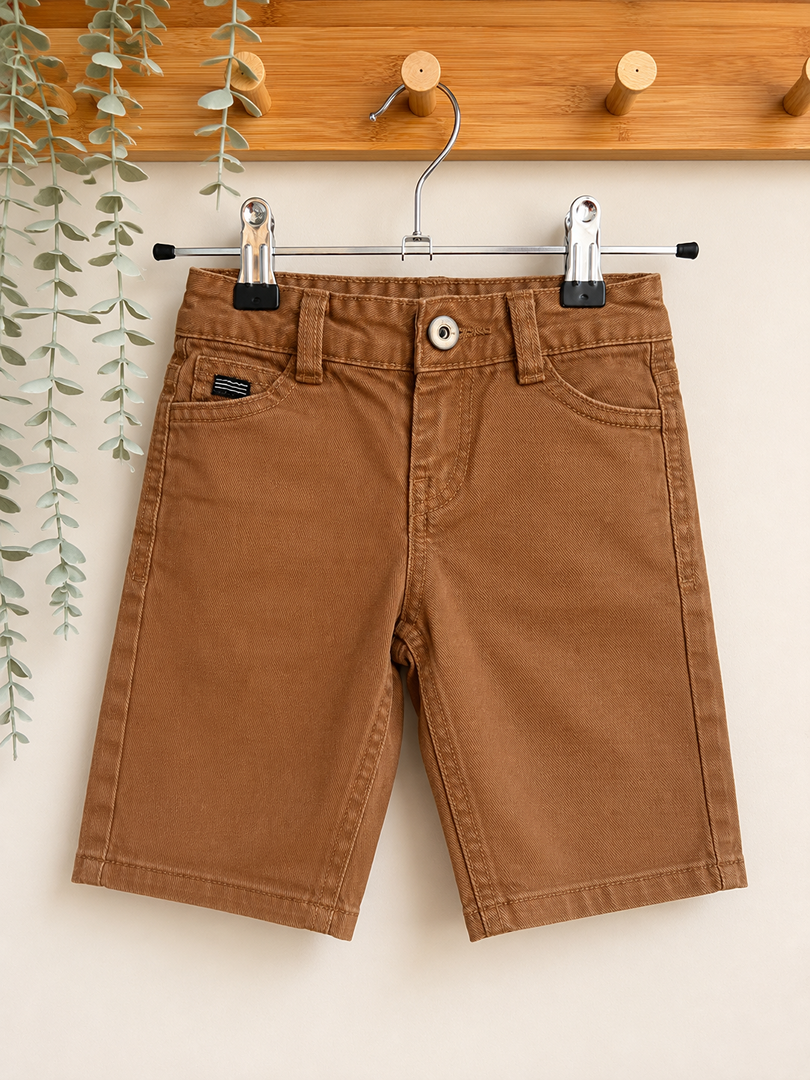 Short bermuda garçon Tape à l'œil marron 3 ans slim été