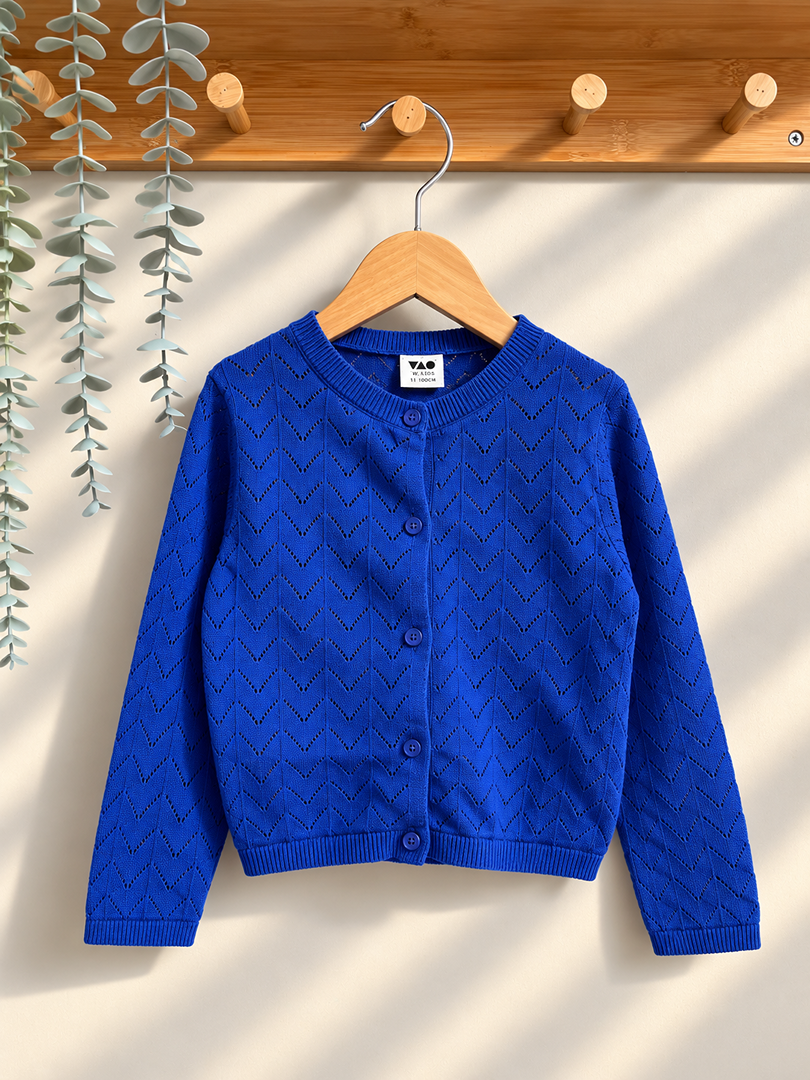 Gilet fille Tape à l'œil bleu mi-saison manches longues 4 ans
