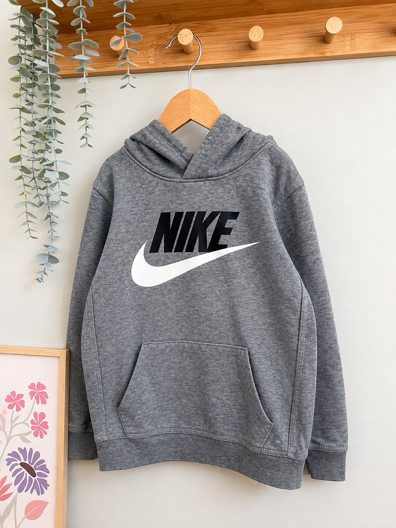 Sweat pull à capuche Nike gris 6 ans garçon manches longues