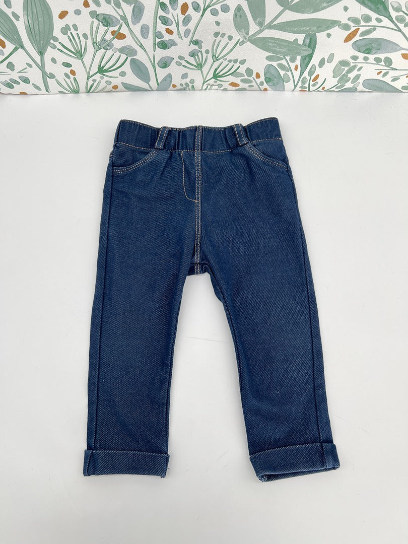 Jeggings mixte Kiabi - 12 mois - Bleu marine - Fille ou garçon