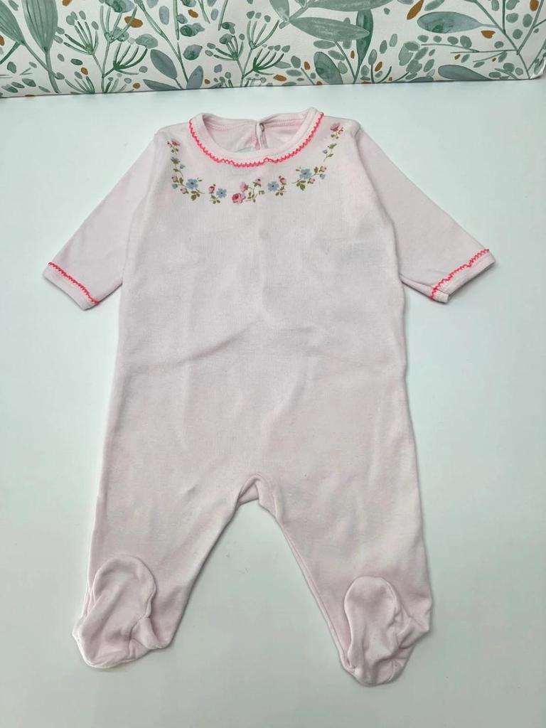 Pyjama 1 pièce en jersey rose fille - Petit Bateau 3 mois