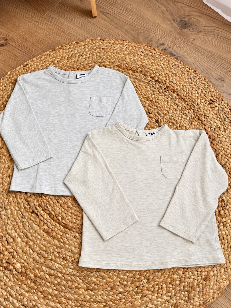 Lot de 2 t-shirts manches longues garçon Tape à l'oeil 3 ans mi-saison