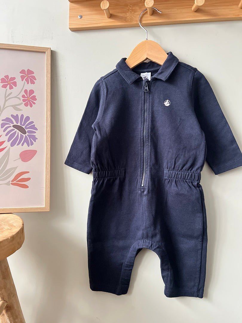 Blouson Petit Bateau - 12 mois - marine - État : Excellent Garçon