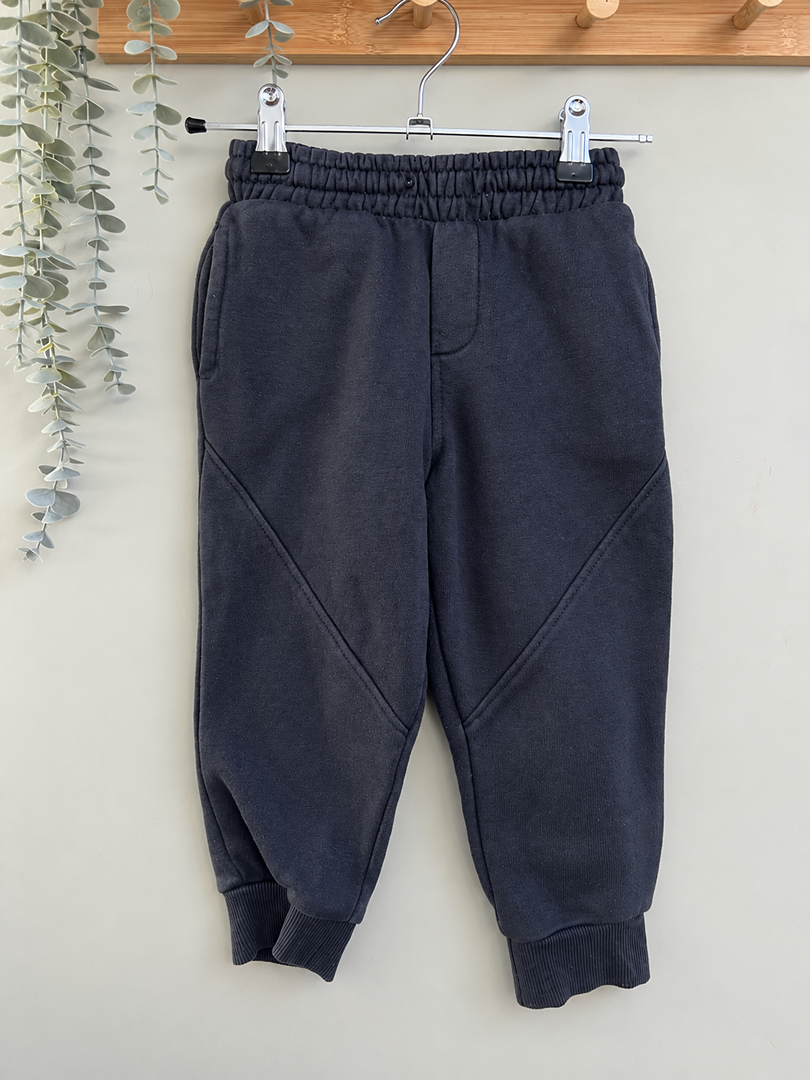 Pantalon de survêtement jogging garçon noir uni mi-saison 3 ans