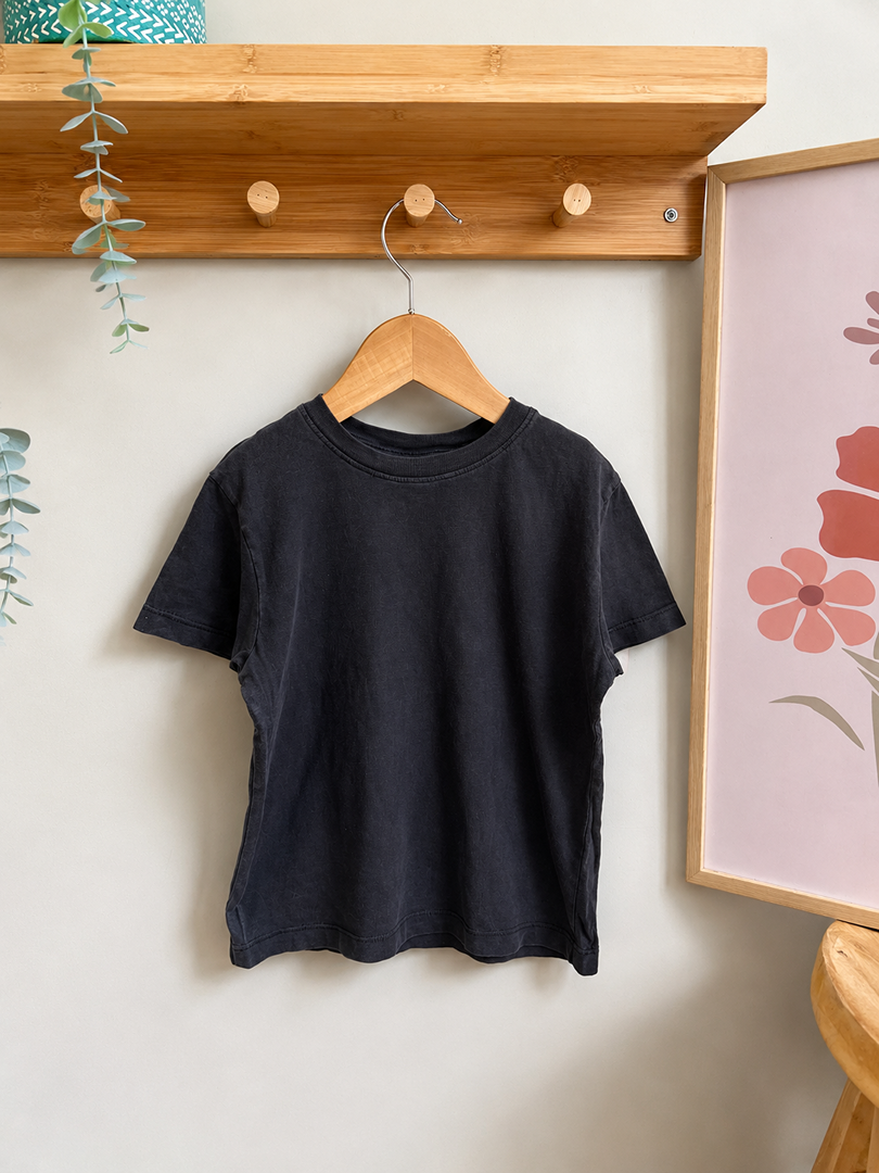 T-shirt Zara 4 Ans Noir garçon Manches Courtes Été