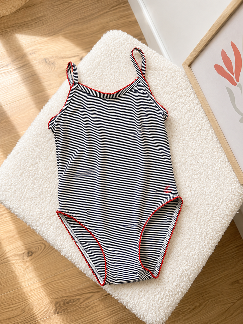 Maillot de bain 1 pièce Petit Bateau 2 ans fille été marine
