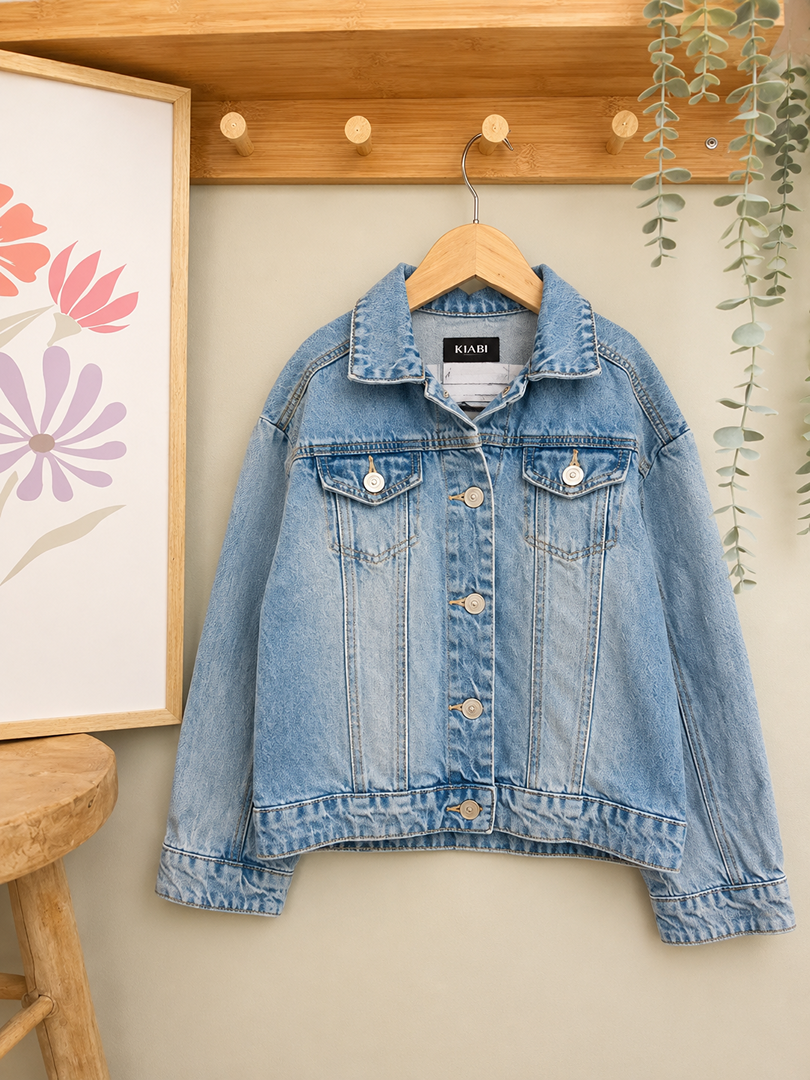 Veste En Jean bleu Kiabi Fille 8 Ans Mi-saison