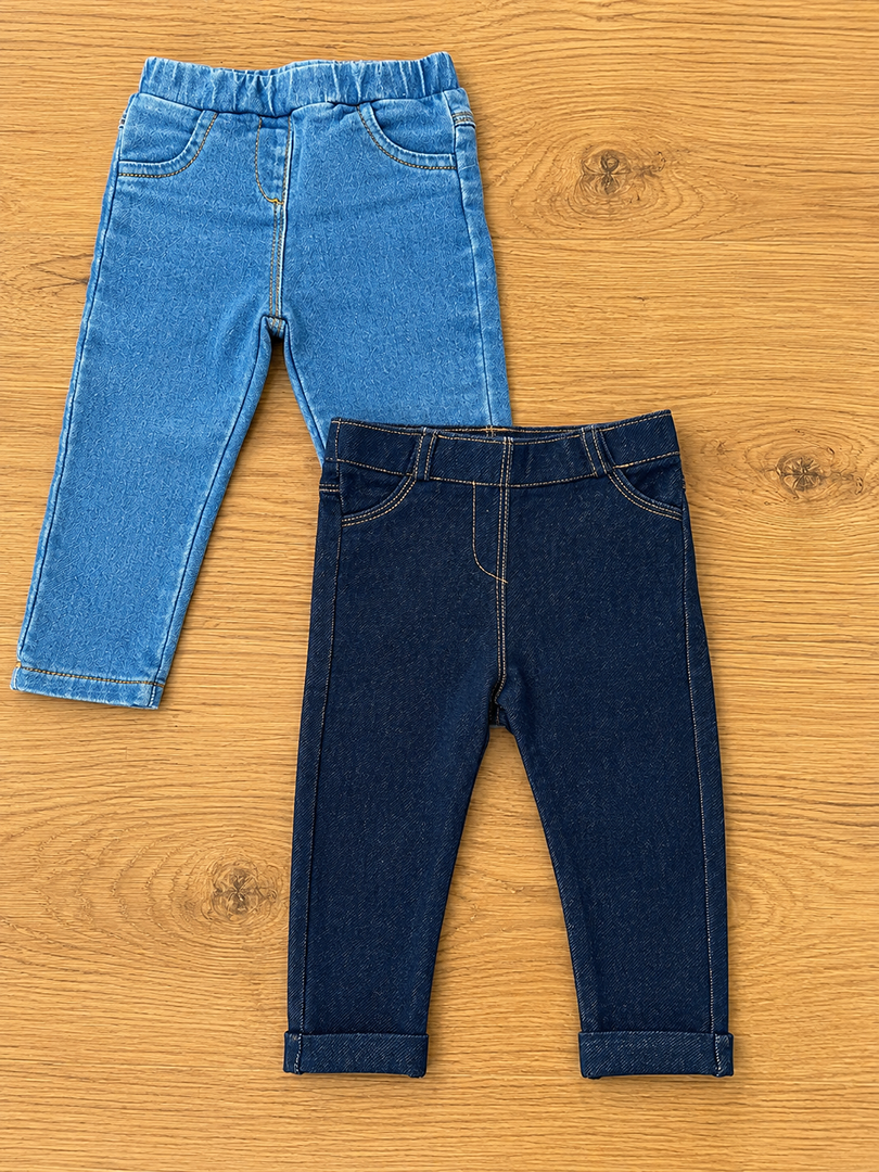 Lot de 2 jeggings Kiabi 12 mois bébé mixte mi-saison garçon ou fille