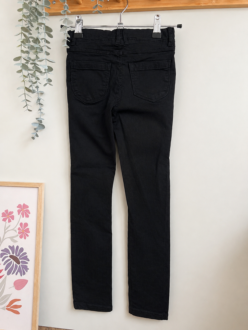 Pantalon slim noir fille Tape à l'œil 7 ans mi-saison