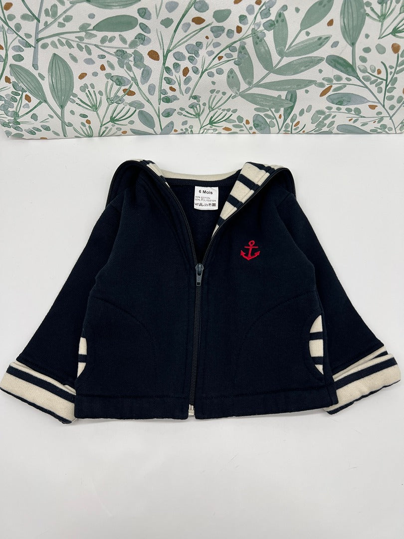 Veste marin garçon - 6 mois - Bleu marine