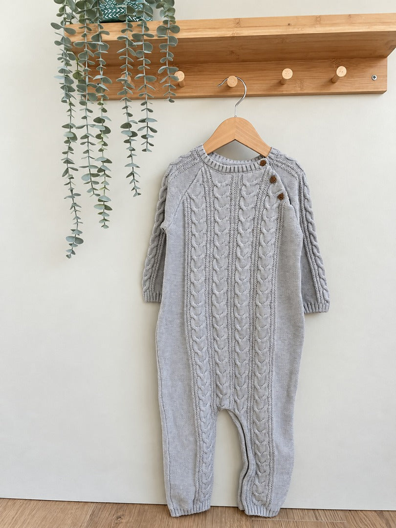 Combinaison pilote bébé garçon Next grise hiver manches longues 18-24 mois