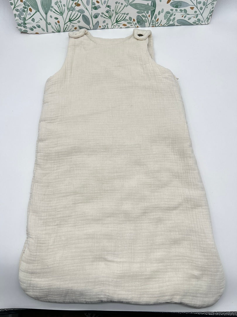 Gigoteuse gaz de coton Bio mixte - 6-12 mois - Crème - Fille ou garçon