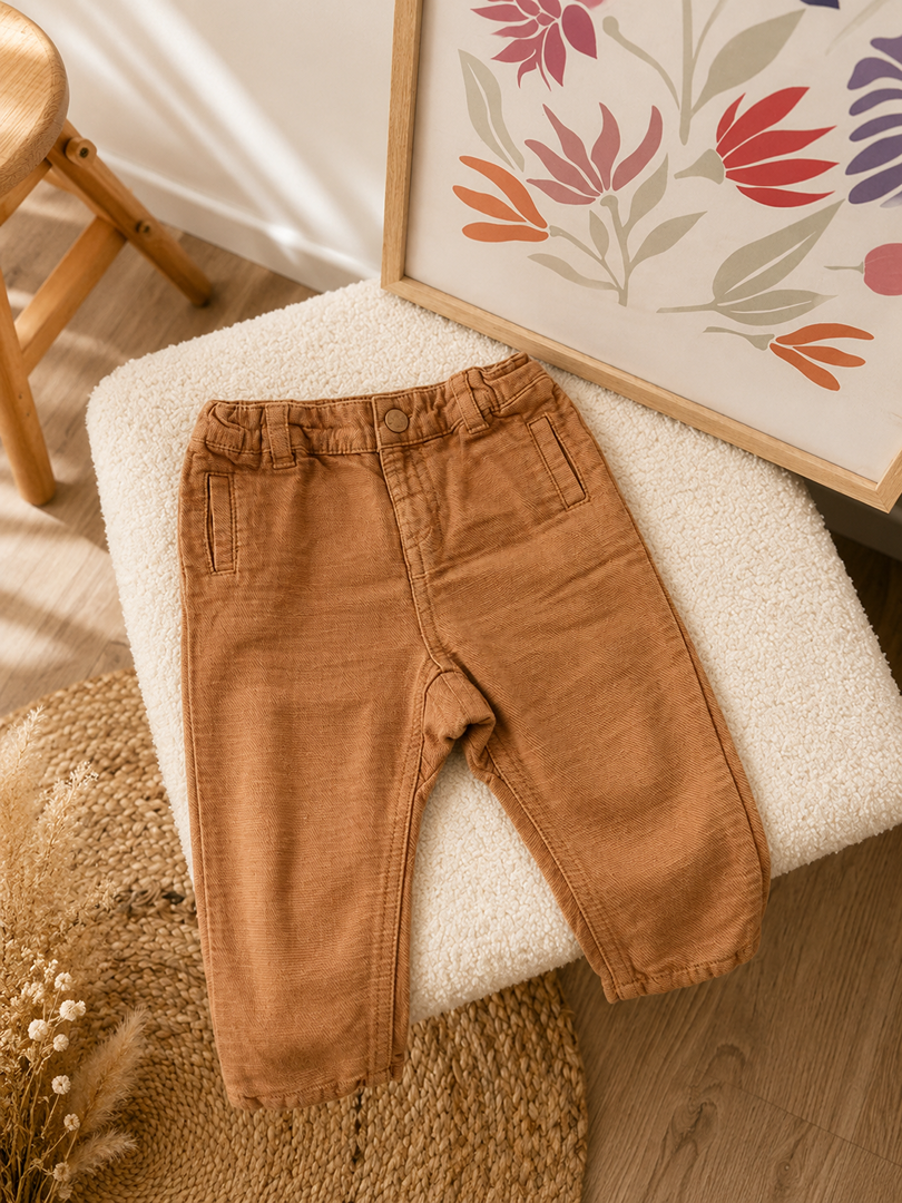 Pantalon sarouel Bébé Garçon Orchestra 6 Mois Mi-saison Marron