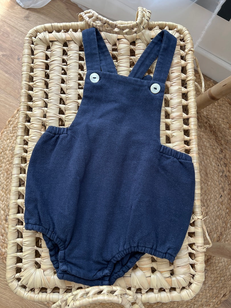 Barboteuse bébé fille Jacadi bleu marine 12 mois coton