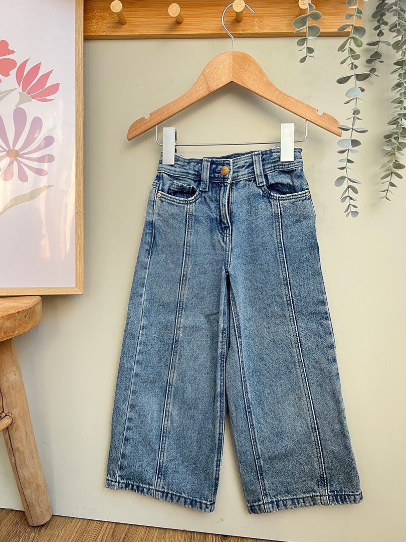 Jean large fille Tape à l'œil - 4 ans - Bleu