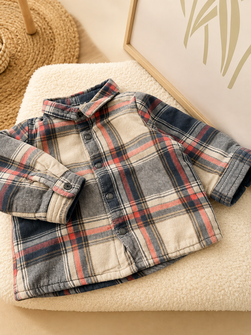 Chemise à carreaux surchemise Garçon Manches Longues Hiver Tape À L'œil 6 Mois