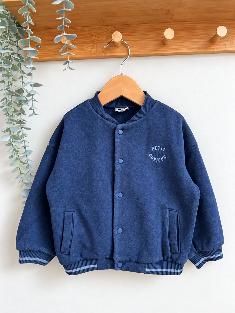 Veste garçon Tape à l'œil bleu marine mi-saison manches longues 3 ans
