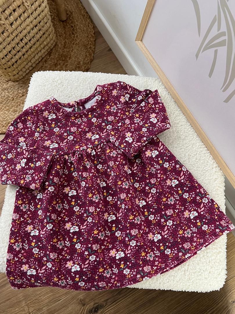 Robe Primark Fille - 3 mois / 6 mois - Bordeaux