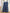 Robe longue fille U essentiel 6 ans bleue marine fleurs été