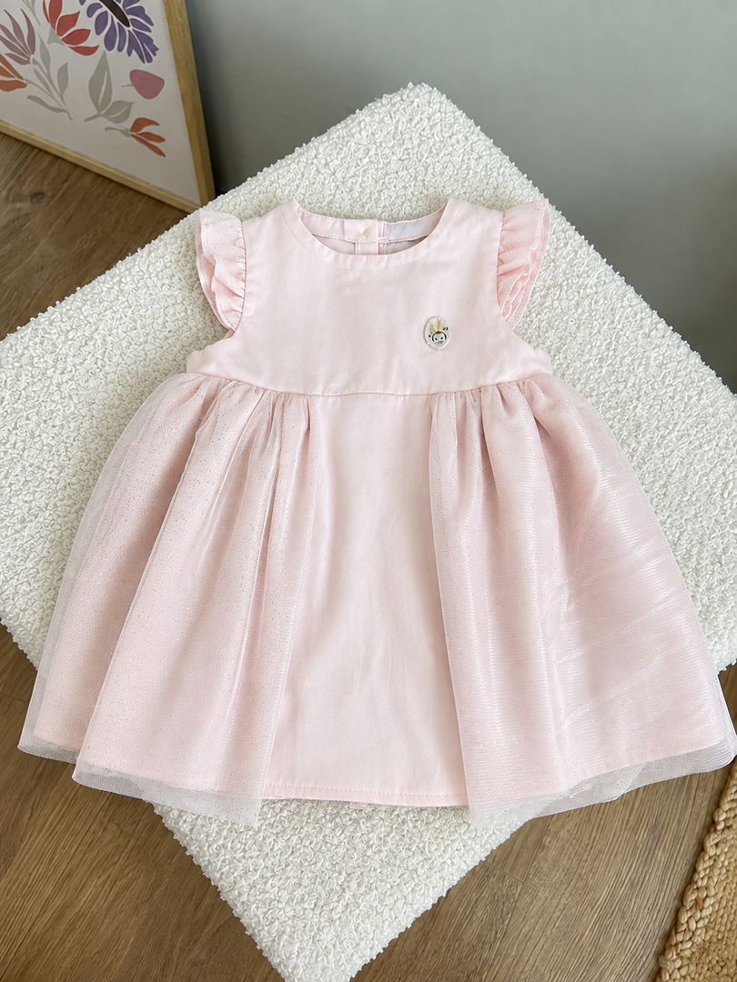 Robe rose de soirée Sergent Major 3 mois fille été sans manches