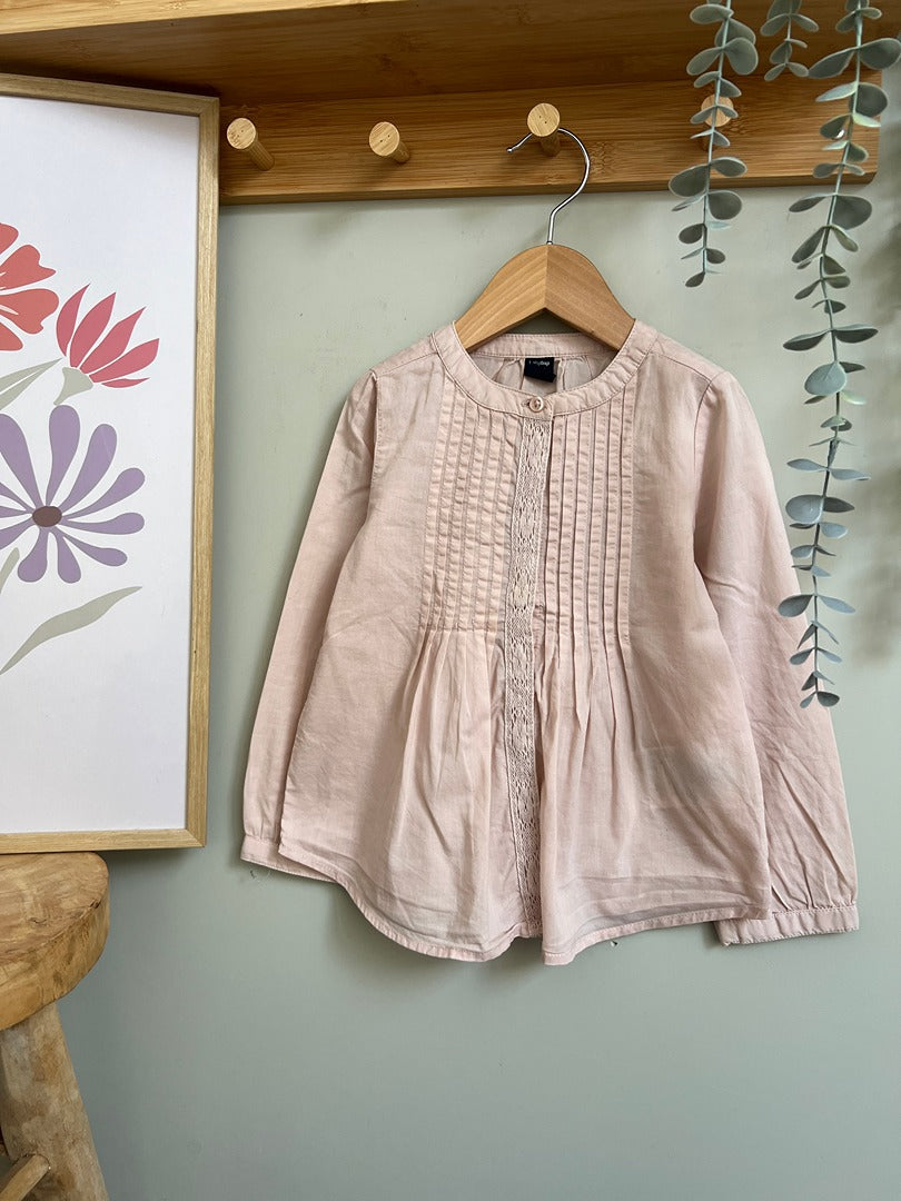 Blouse rose babygap fille 5 ans manches longues mi-saison
