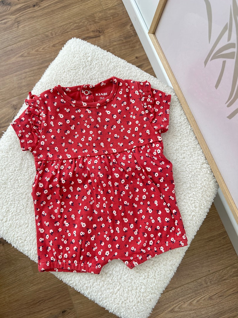 Barboteuse / pyjama 1 pièce été fille Kiabi - 3 mois - Rouge