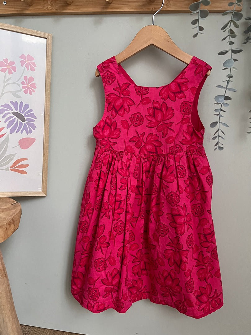 Robe fleurs été fille Du Pareil Au Même Dpam - 5 ans - Rose