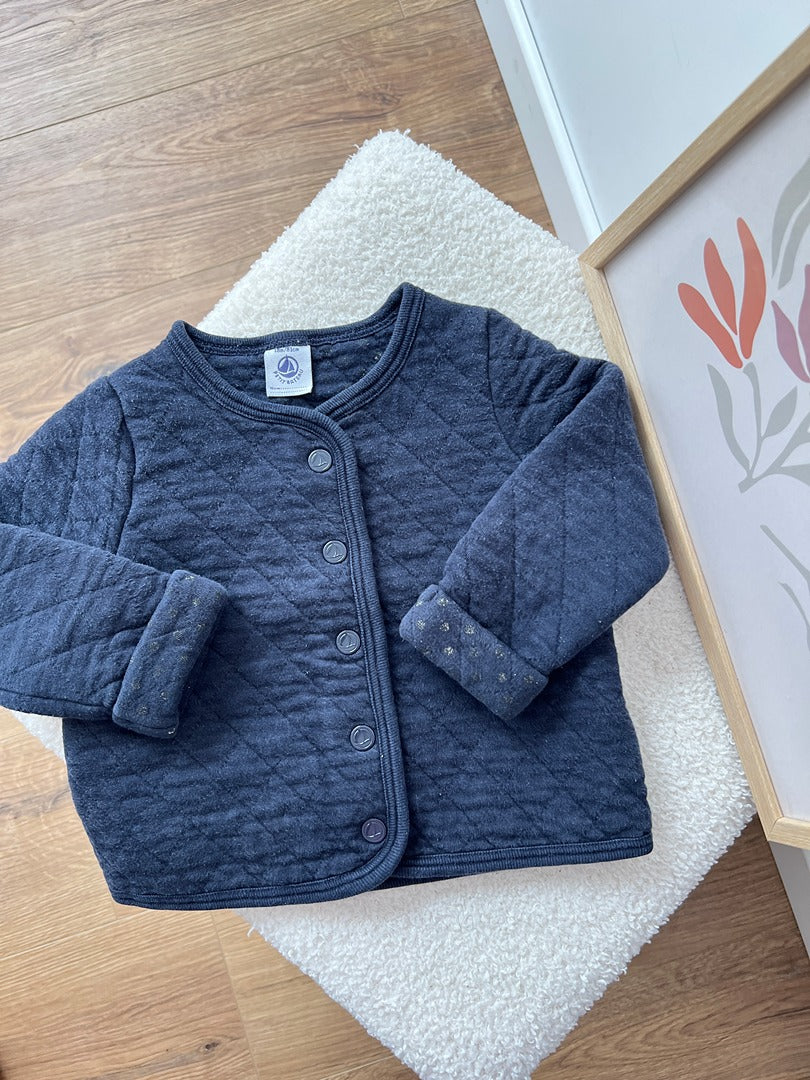 Veste matelassée Petit Bateau 18 mois bleu marine fille
