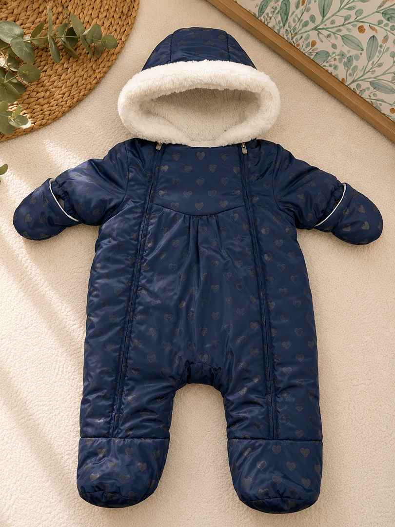 Combinaison Pilote Jacadi Fille Hiver 6-9 Mois Bleu