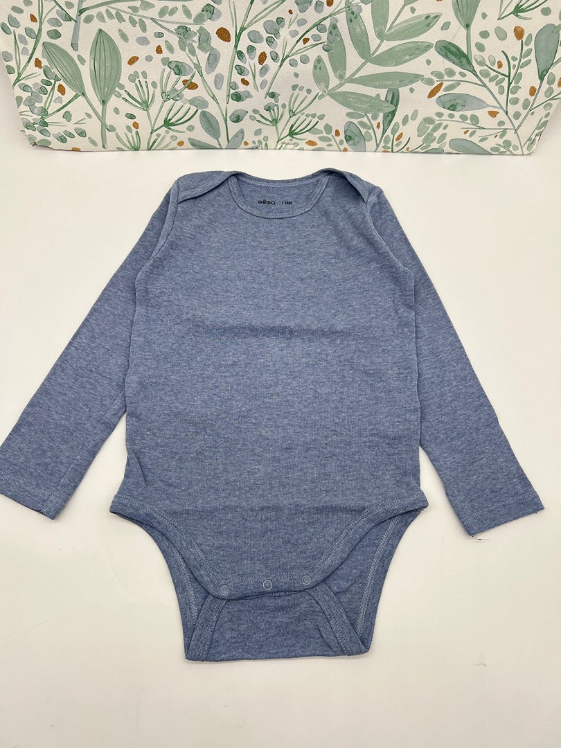 Body col Us bébé garçon manches longues Gémo - 3 ans - Bleu