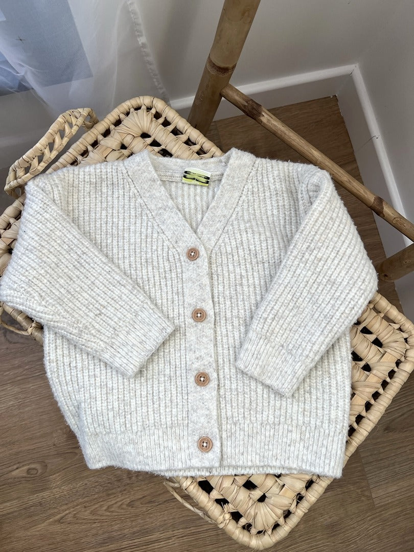Gilet en maille Tape à l'œil beige garçon hiver 18 mois