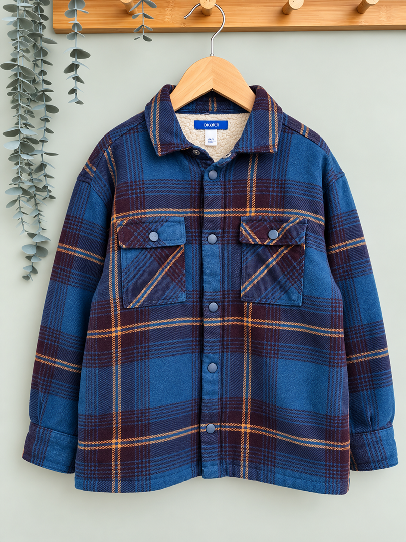 Surchemise doublée garçon Okaïdi 4 ans hiver manches longues