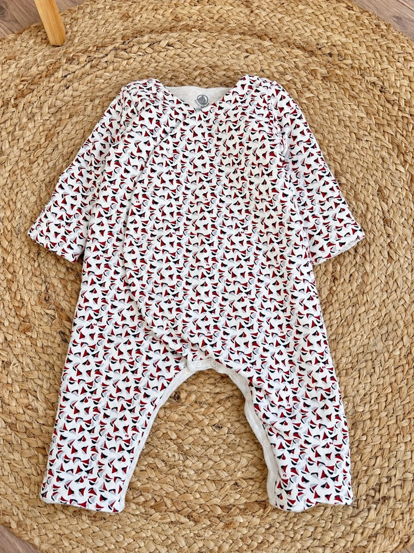 Combinaison croisé bébé mixte Petit Bateau 6 mois hiver manches longues fille ou garçon