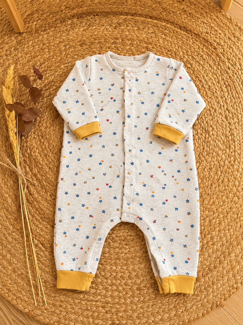 Pyjama combinaison gris Petit Bateau 3 mois garçon mi-saison manches longues