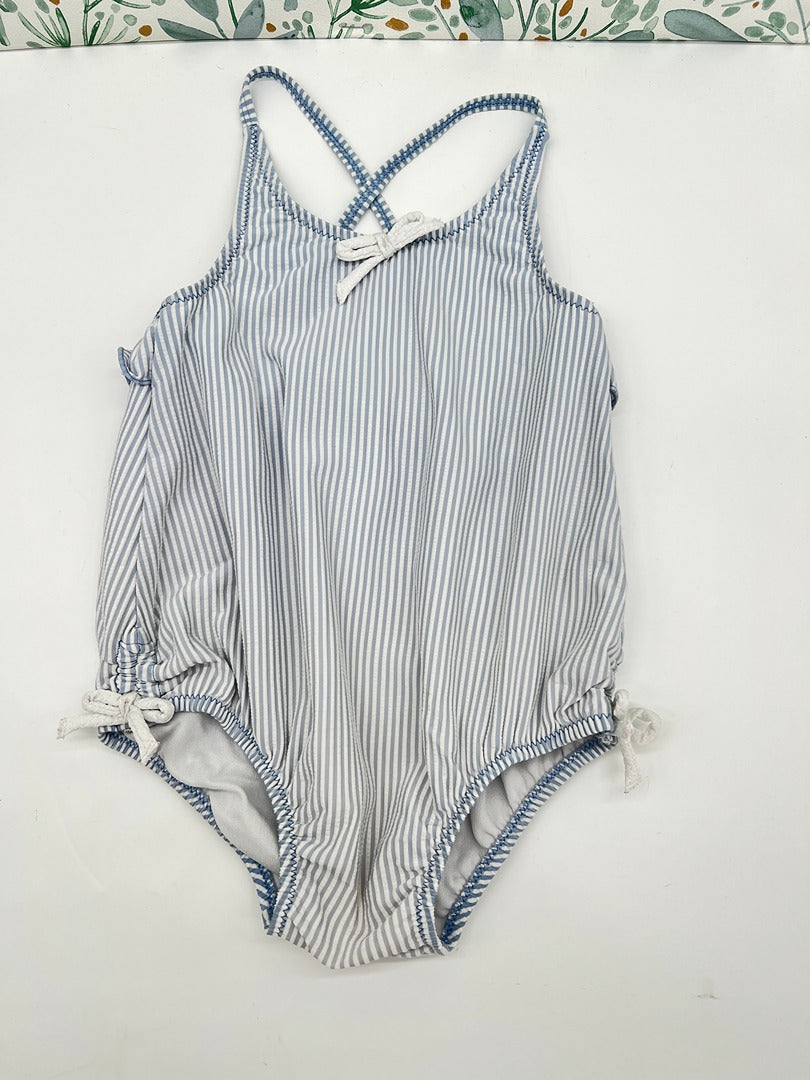 Maillot de bain 1 pièce Cyrillus - 36 mois - Bleu Fille