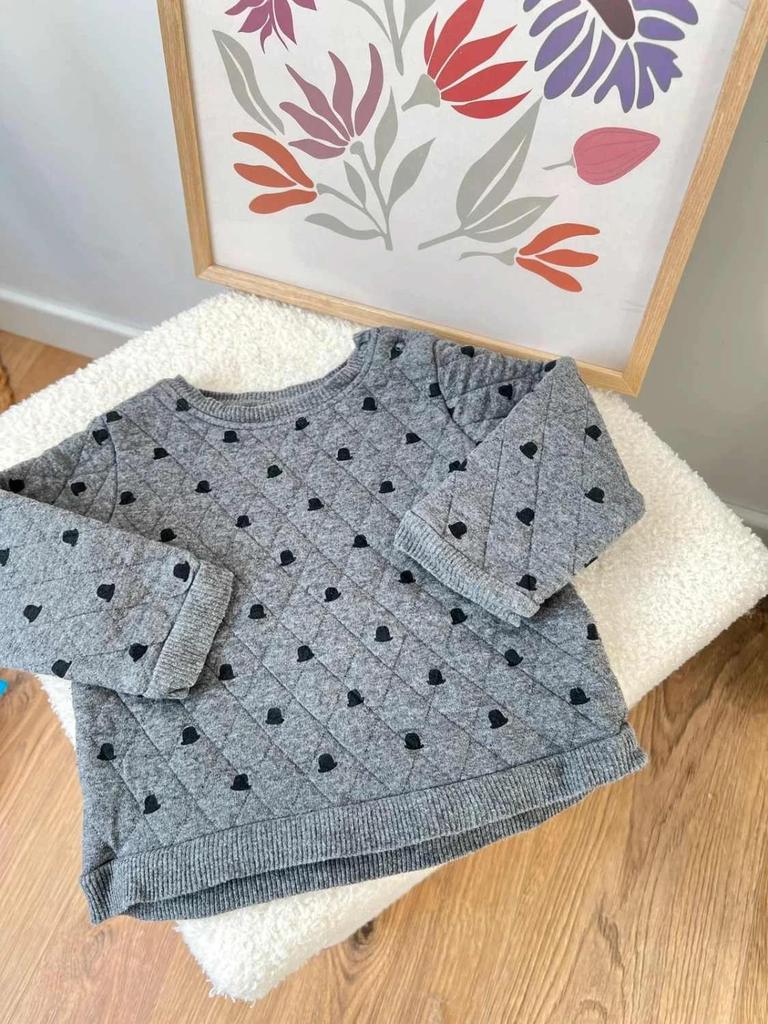 Pull gris Bout’chou – chaud & confortable – 12 mois Garçon