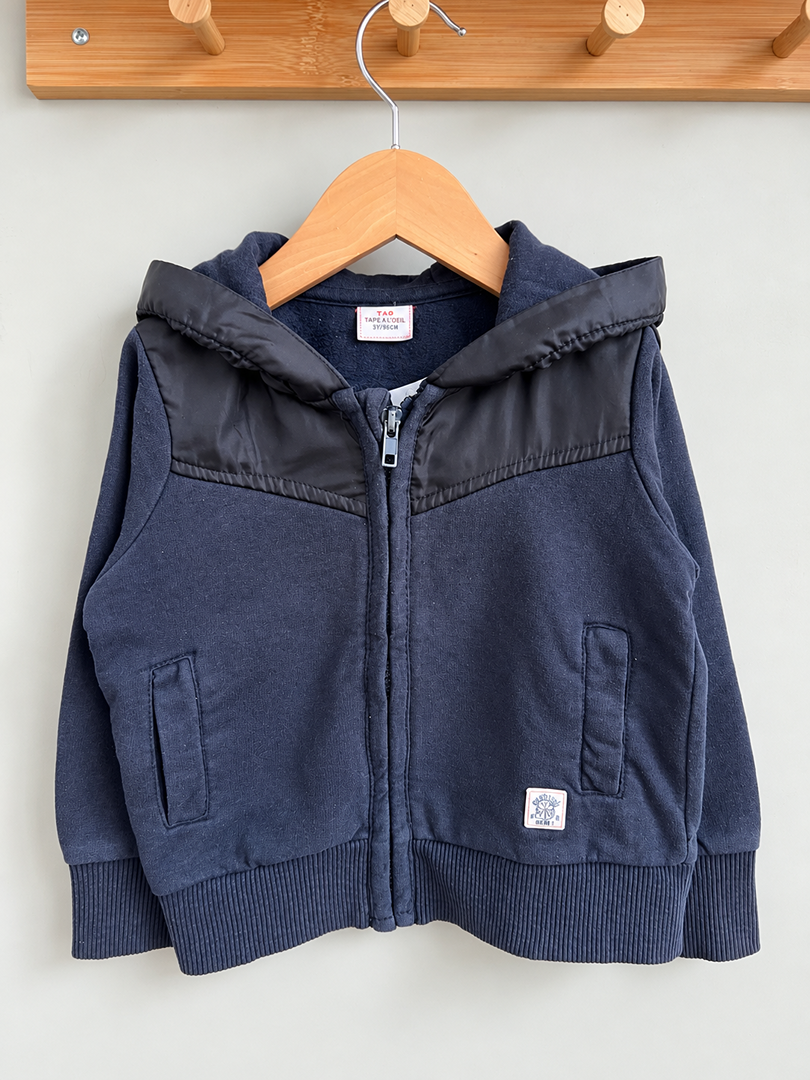 Gilet garçon Tape à l'œil noir mi-saison manches longues 3 ans
