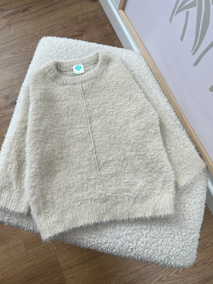 Pull fille Tex baby - 6 mois - Beige touche dorée