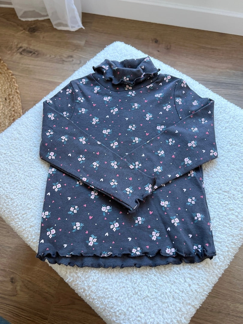 T-shirt col roulé fille Kimbaloo 18 mois hiver manches longues