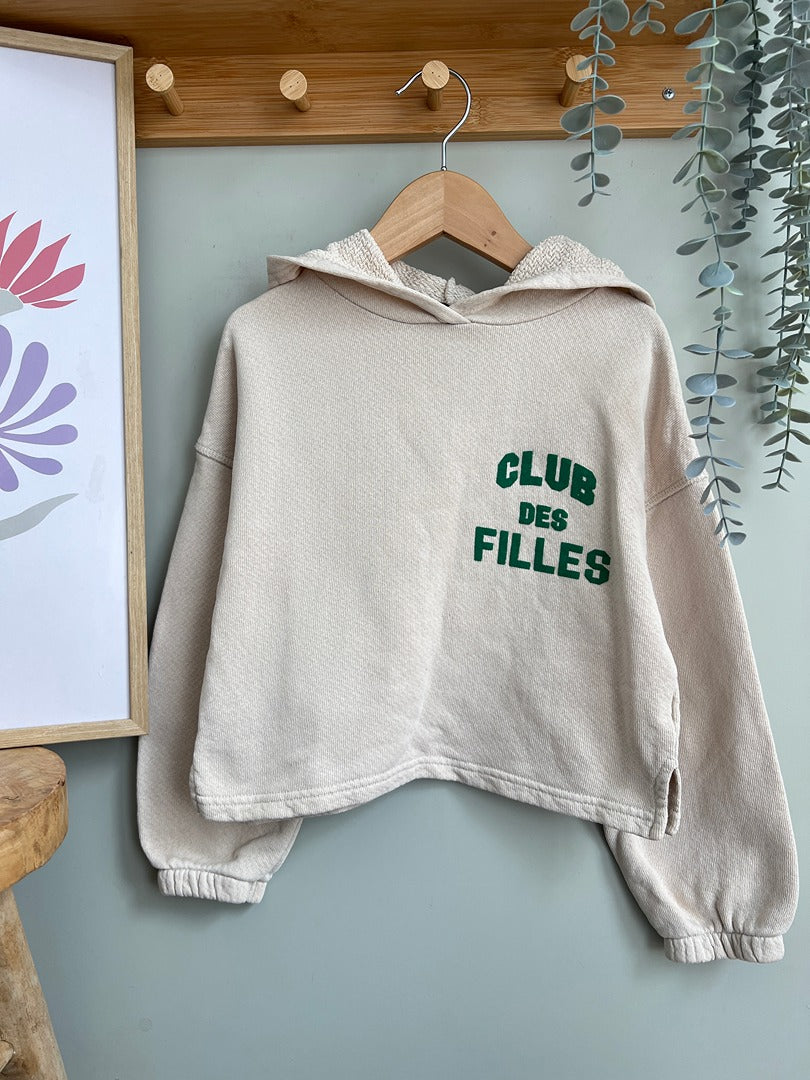 Sweat à capuche Monoprix fille 6 ans Club des filles crème